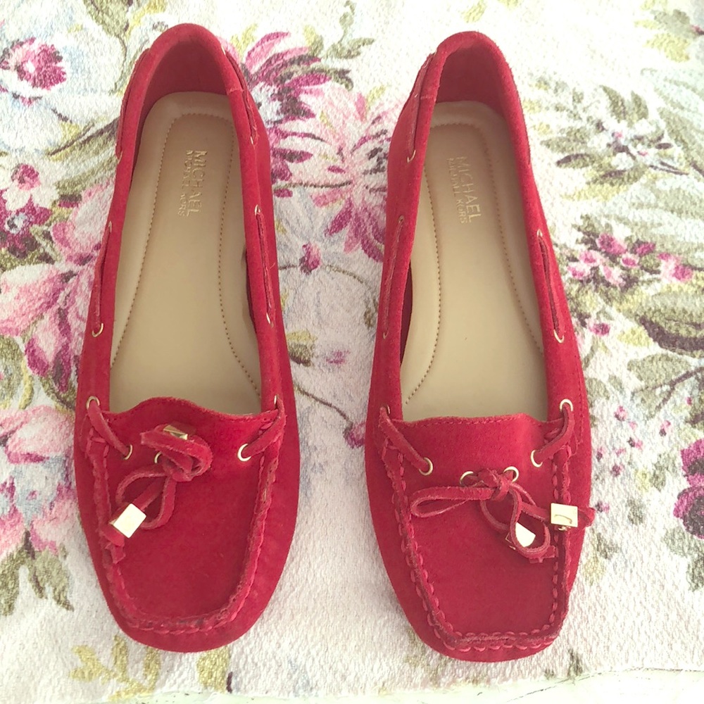 Michael Kors Red Suede loafers